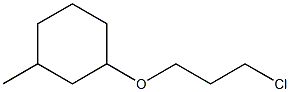 1-(3-chloropropoxy)-3-methylcyclohexane Struktur