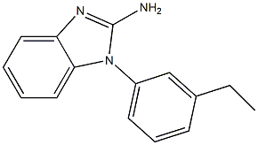 1-(3-ethylphenyl)-1H-1,3-benzodiazol-2-amine Struktur