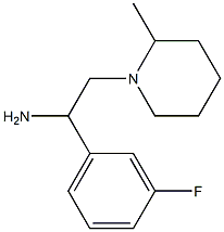 1-(3-fluorophenyl)-2-(2-methylpiperidin-1-yl)ethan-1-amine Struktur