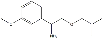 1-(3-methoxyphenyl)-2-(2-methylpropoxy)ethan-1-amine Struktur