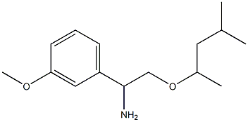 1-(3-methoxyphenyl)-2-[(4-methylpentan-2-yl)oxy]ethan-1-amine Struktur