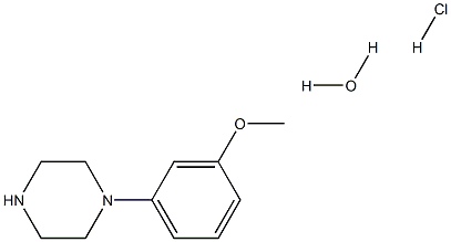 1-(3-methoxyphenyl)piperazine hydrate hydrochloride Struktur