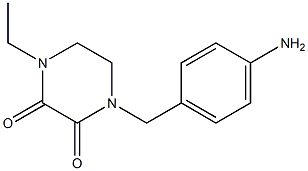 1-(4-aminobenzyl)-4-ethylpiperazine-2,3-dione Struktur