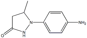 1-(4-aminophenyl)-5-methylpyrazolidin-3-one Struktur