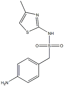 1-(4-aminophenyl)-N-(4-methyl-1,3-thiazol-2-yl)methanesulfonamide Struktur