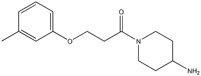 1-(4-aminopiperidin-1-yl)-3-(3-methylphenoxy)propan-1-one Struktur