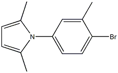 1-(4-bromo-3-methylphenyl)-2,5-dimethyl-1H-pyrrole Struktur