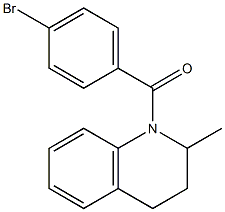 1-(4-bromobenzoyl)-2-methyl-1,2,3,4-tetrahydroquinoline Struktur