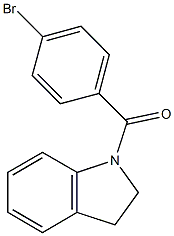 1-(4-bromobenzoyl)indoline Struktur