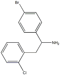 1-(4-bromophenyl)-2-(2-chlorophenyl)ethan-1-amine Struktur