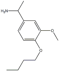 1-(4-butoxy-3-methoxyphenyl)ethanamine Struktur