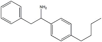 1-(4-butylphenyl)-2-phenylethan-1-amine Struktur