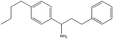 1-(4-butylphenyl)-3-phenylpropan-1-amine Struktur