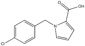 1-(4-chlorobenzyl)-1H-pyrrole-2-carboxylic acid Struktur