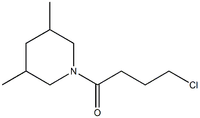 1-(4-chlorobutanoyl)-3,5-dimethylpiperidine Struktur