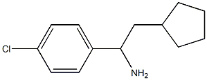 1-(4-chlorophenyl)-2-cyclopentylethan-1-amine Struktur