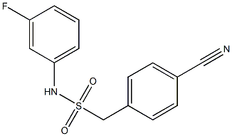 1-(4-cyanophenyl)-N-(3-fluorophenyl)methanesulfonamide Struktur