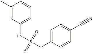 1-(4-cyanophenyl)-N-(3-methylphenyl)methanesulfonamide Struktur