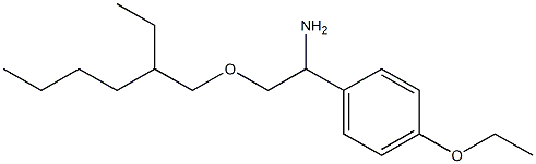 1-(4-ethoxyphenyl)-2-[(2-ethylhexyl)oxy]ethan-1-amine Struktur