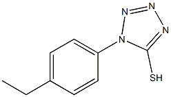 1-(4-ethylphenyl)-1H-1,2,3,4-tetrazole-5-thiol Struktur