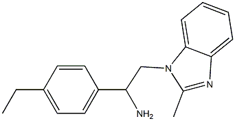 1-(4-ethylphenyl)-2-(2-methyl-1H-1,3-benzodiazol-1-yl)ethan-1-amine Struktur