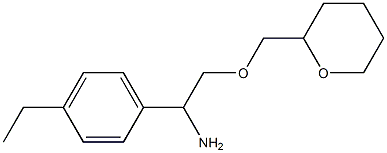 1-(4-ethylphenyl)-2-(oxan-2-ylmethoxy)ethan-1-amine Struktur