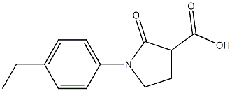 1-(4-ethylphenyl)-2-oxopyrrolidine-3-carboxylic acid Struktur