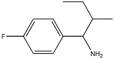 1-(4-fluorophenyl)-2-methylbutan-1-amine Struktur