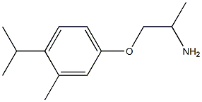 1-(4-isopropyl-3-methylphenoxy)propan-2-amine Struktur