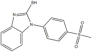 1-(4-methanesulfonylphenyl)-1H-1,3-benzodiazole-2-thiol Struktur