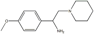 1-(4-methoxyphenyl)-2-piperidin-1-ylethanamine Struktur