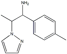 1-(4-methylphenyl)-2-(1H-pyrazol-1-yl)propan-1-amine Struktur