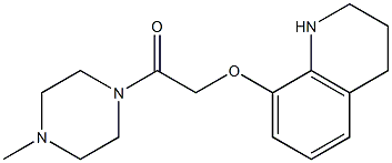 1-(4-methylpiperazin-1-yl)-2-(1,2,3,4-tetrahydroquinolin-8-yloxy)ethan-1-one Struktur