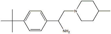 1-(4-tert-butylphenyl)-2-(4-methylpiperidin-1-yl)ethan-1-amine Struktur