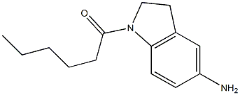 1-(5-amino-2,3-dihydro-1H-indol-1-yl)hexan-1-one Struktur