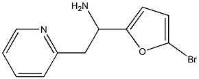 1-(5-bromofuran-2-yl)-2-(pyridin-2-yl)ethan-1-amine Struktur