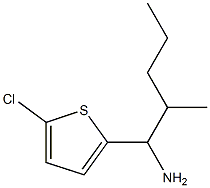 1-(5-chlorothiophen-2-yl)-2-methylpentan-1-amine Struktur