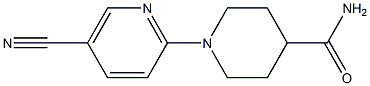 1-(5-cyanopyridin-2-yl)piperidine-4-carboxamide Struktur