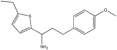 1-(5-ethylthiophen-2-yl)-3-(4-methoxyphenyl)propan-1-amine Struktur