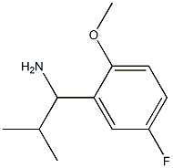 1-(5-fluoro-2-methoxyphenyl)-2-methylpropan-1-amine Struktur