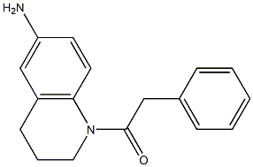 1-(6-amino-1,2,3,4-tetrahydroquinolin-1-yl)-2-phenylethan-1-one Struktur