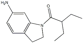 1-(6-amino-2,3-dihydro-1H-indol-1-yl)-2-ethylbutan-1-one Struktur