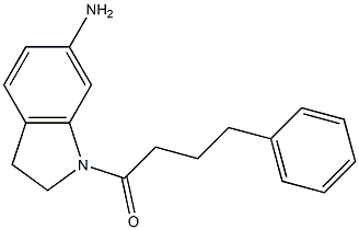 1-(6-amino-2,3-dihydro-1H-indol-1-yl)-4-phenylbutan-1-one Struktur