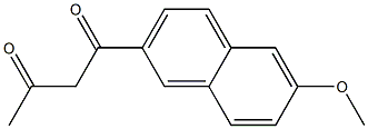 1-(6-methoxynaphthalen-2-yl)butane-1,3-dione Struktur