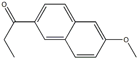 1-(6-methoxynaphthalen-2-yl)propan-1-one Struktur