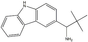 1-(9H-carbazol-3-yl)-2,2-dimethylpropan-1-amine Struktur