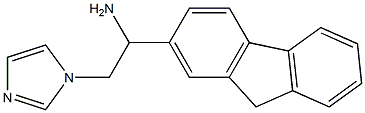 1-(9H-fluoren-2-yl)-2-(1H-imidazol-1-yl)ethan-1-amine Struktur