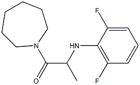 1-(azepan-1-yl)-2-[(2,6-difluorophenyl)amino]propan-1-one Struktur