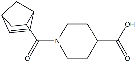 1-(bicyclo[2.2.1]hept-5-en-2-ylcarbonyl)piperidine-4-carboxylic acid Struktur