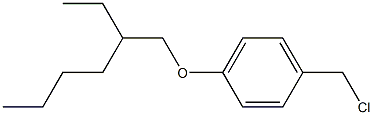 1-(chloromethyl)-4-[(2-ethylhexyl)oxy]benzene Struktur